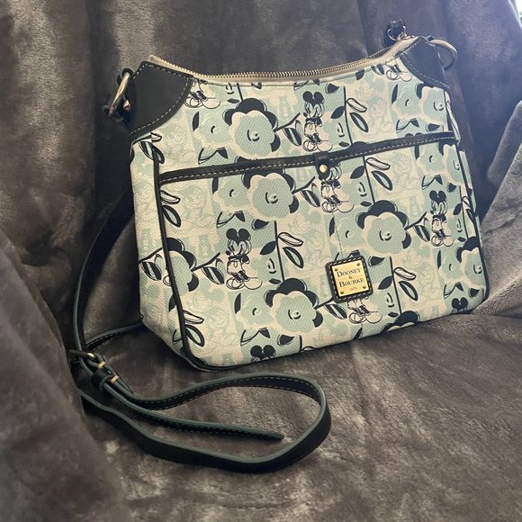 Disney Dooney & Bourke Floral Mickey Mouse Crossbody - Picture 2 of 7